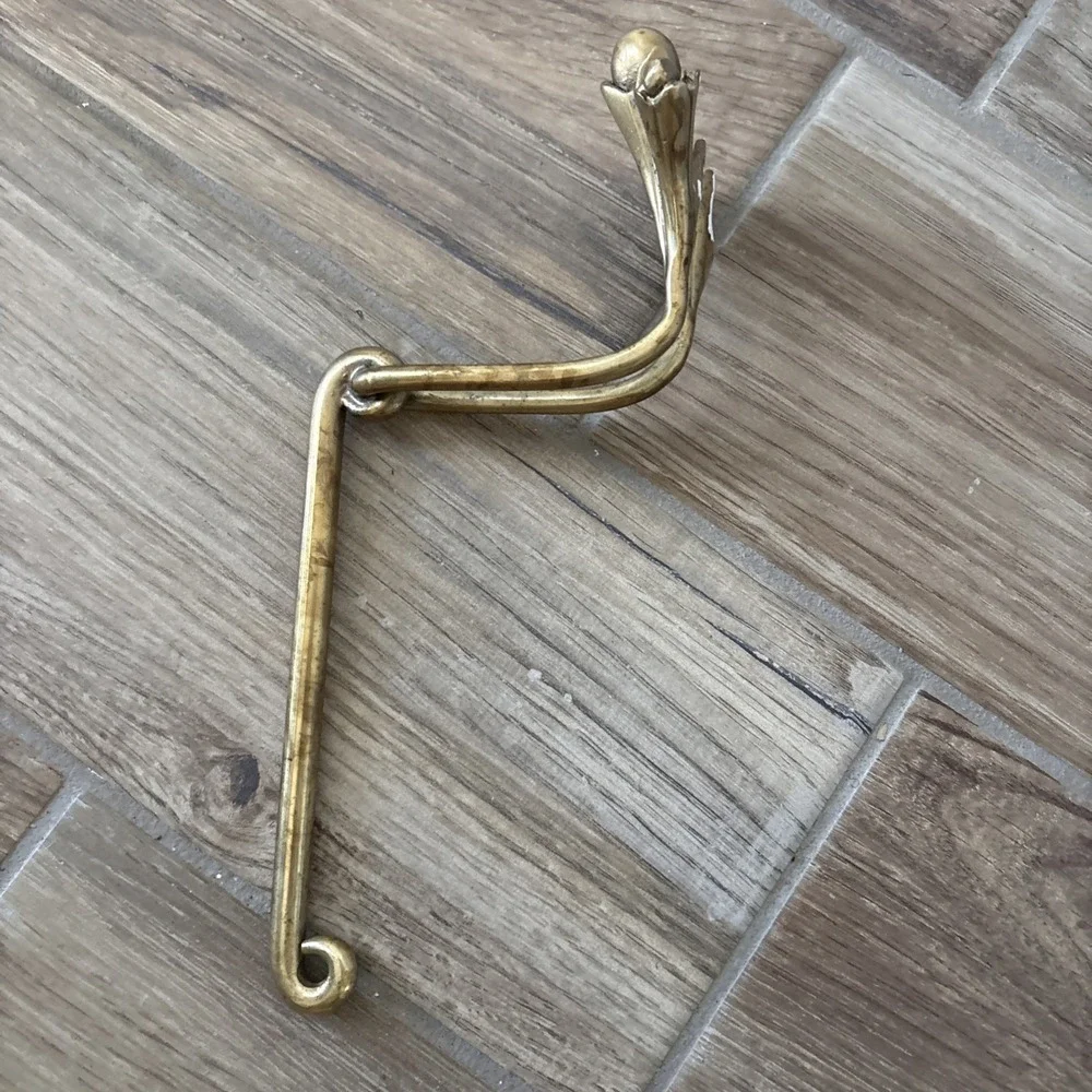 Brass‎ Anthroprologie Claudia Roll Holder Unique Bathroom Hardware 4d